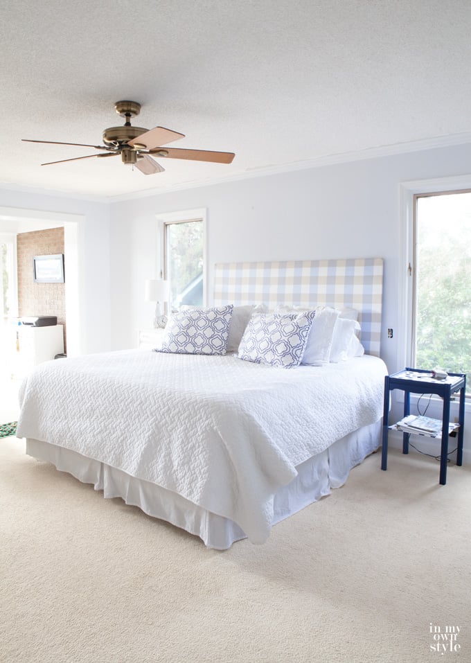 Blue & White Bedroom Paint Color Inspiration