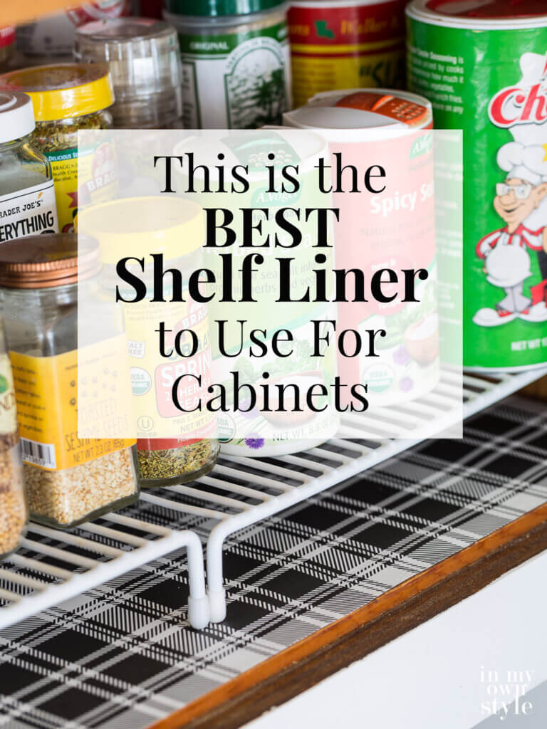 Colorful DIY Kitchen Cabinet Liner