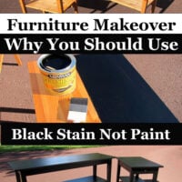 Furniture makeover - Why you should use black stain not paint. Furniture makeover.