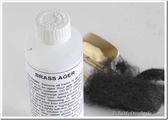 brass ager solution and steel wool