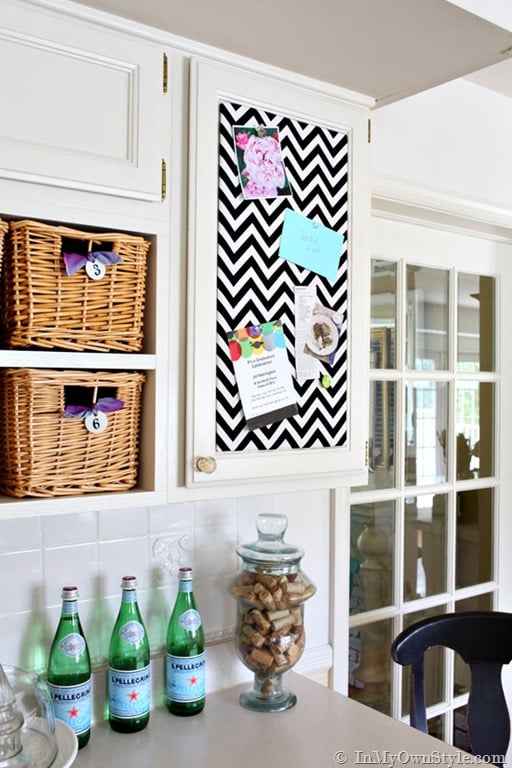 How to Make a Kitchen Message Board for a Cabinet Door