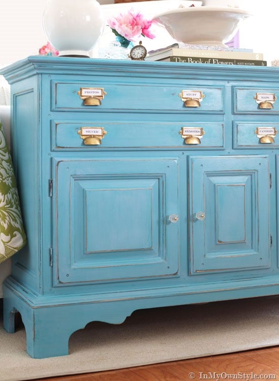 How to Add a Glaze Over Chalk Paint on Furniture