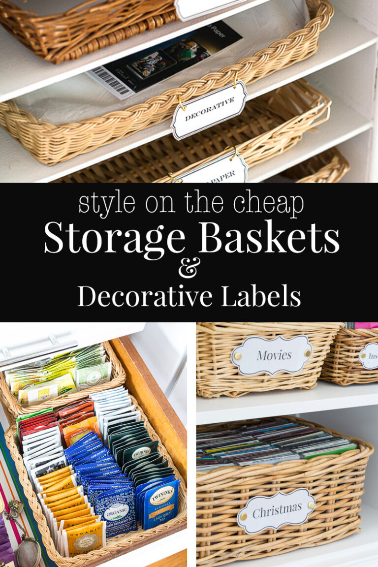 Inexpensive, But Decorative Storage Baskets