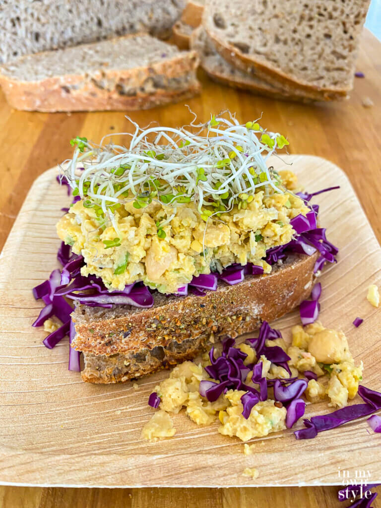 Chickpea Deli Style Sandwich Recipe – Vegan -WFPB