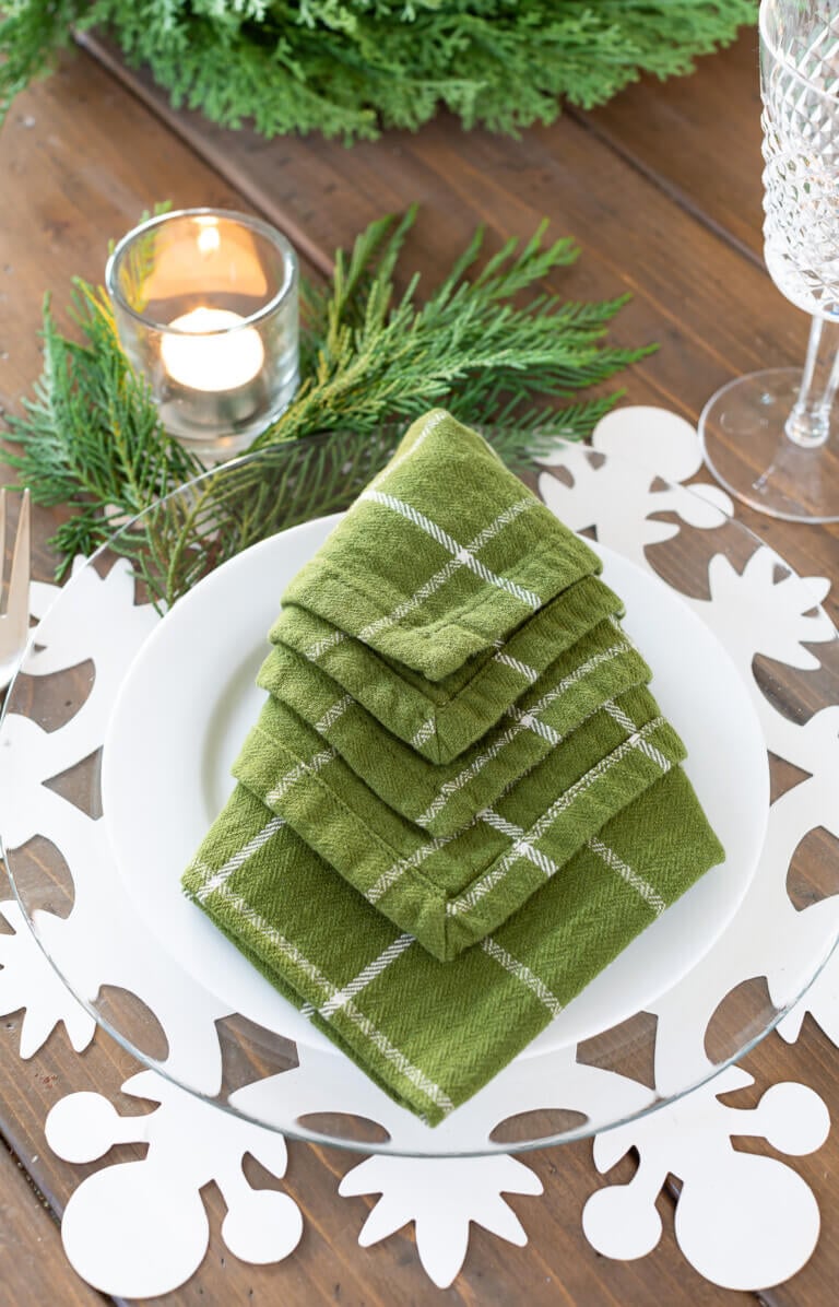 Easy Christmas Tree Napkin Fold & Video