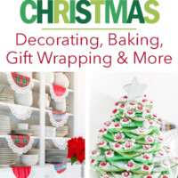 Christmas decorating projects and ideas for decorating baking gift wrapping and more.