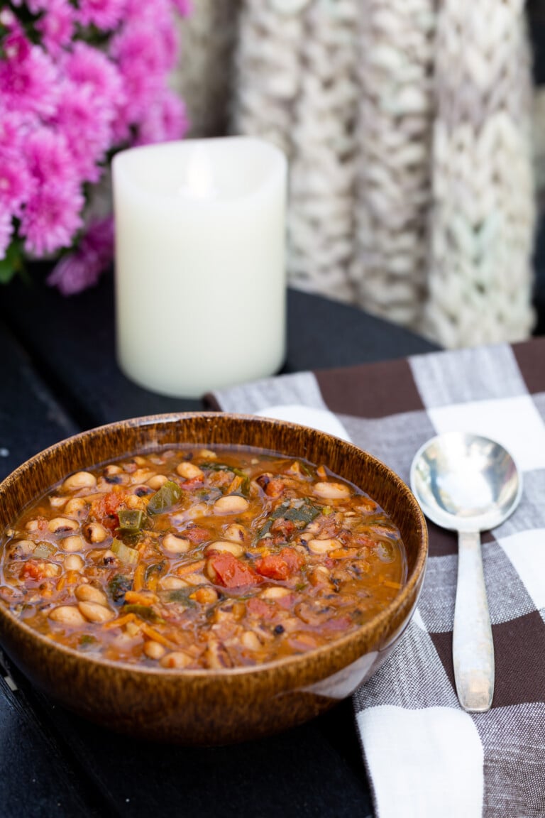 Autumn Beans & Greens Soup Recipe