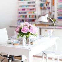 pretty and organized craft room ideas on a budget