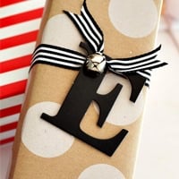 Done In a Minute:  Letter & Number Gift Tags