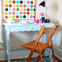 Chalk Paint a Desk to Create a Home Office