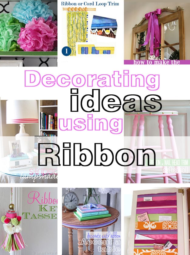 Easy Home Decorating Ideas Using Ribbon