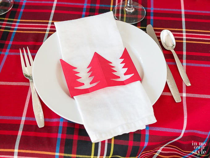 Christmas Tree Napkin Ring DIY