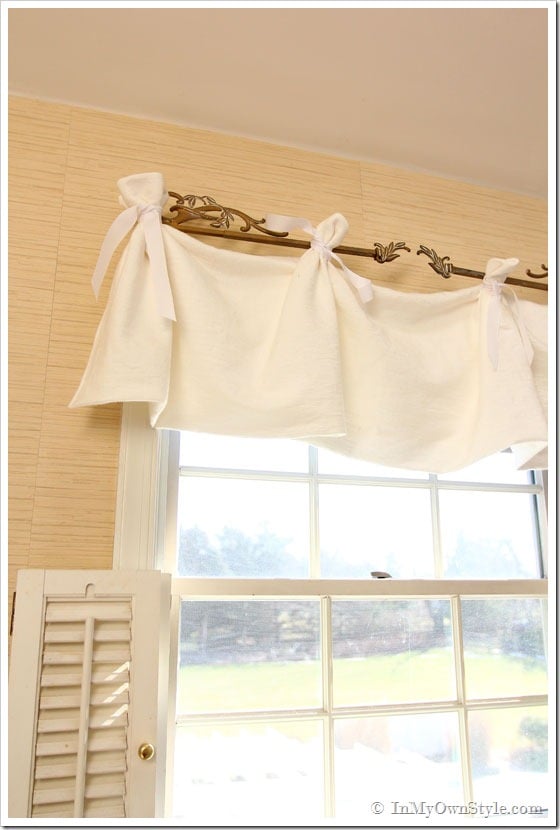 No Sew Tie-On Window Valance