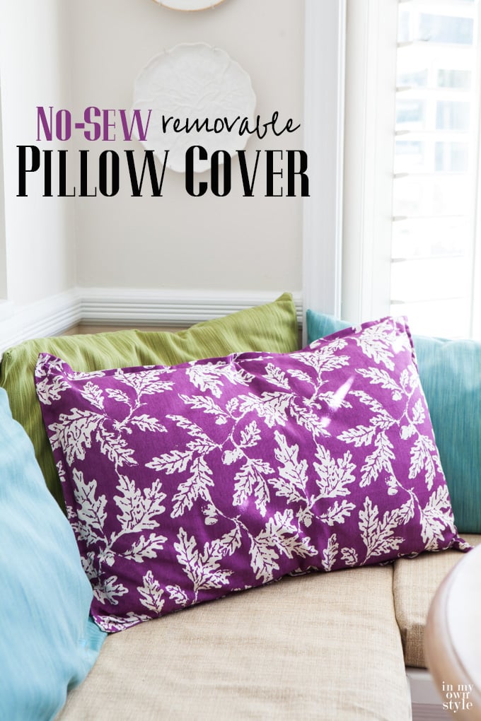 Large No Sew Accent Pillow To Make