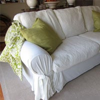 How To Cover a Chair or Sofa with a Loose Fit Slipcover