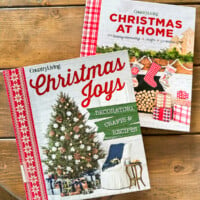 Classic Country Living Christmas decorating books. Christmas at Home and Christmas Joys.