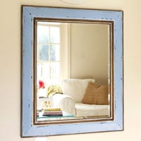 Before & After Mirror Makeover Using Glaze