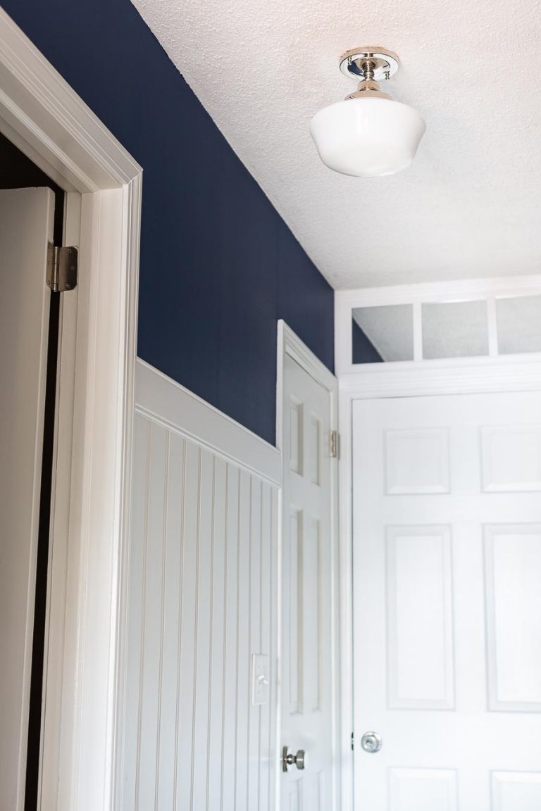 Dark Hallway Makeover Reveal