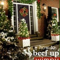 How to beef up wimpy faux pine Christmas Garland