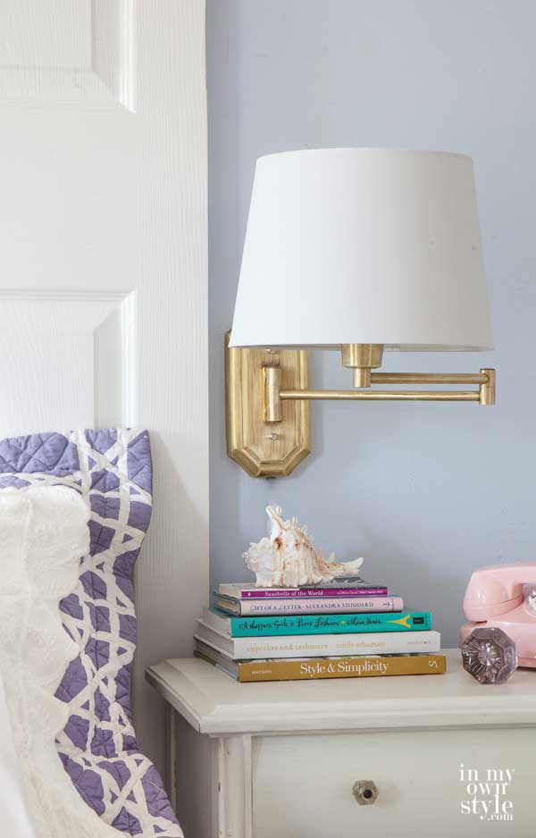 Brass Swing Arm Lamp Makeover