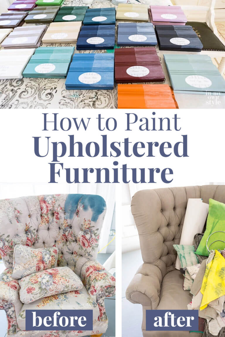 How to Paint Upholstery Fabric with Chalk Paint