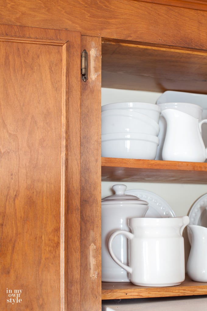 Removing Kitchen Cabinet Doors to Create Open Shelving