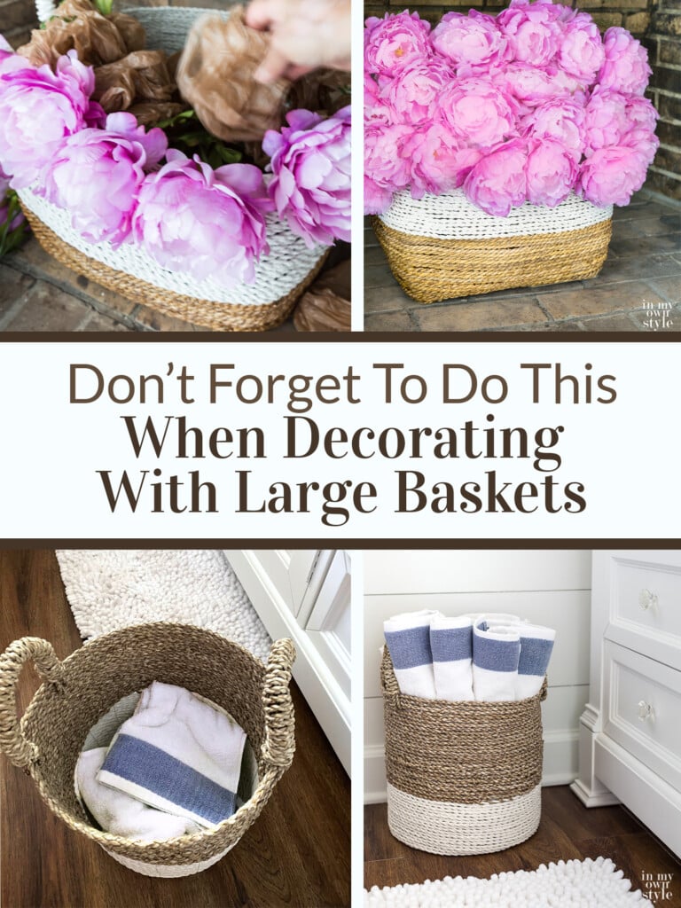 Decorating Tips When Using Large Baskets