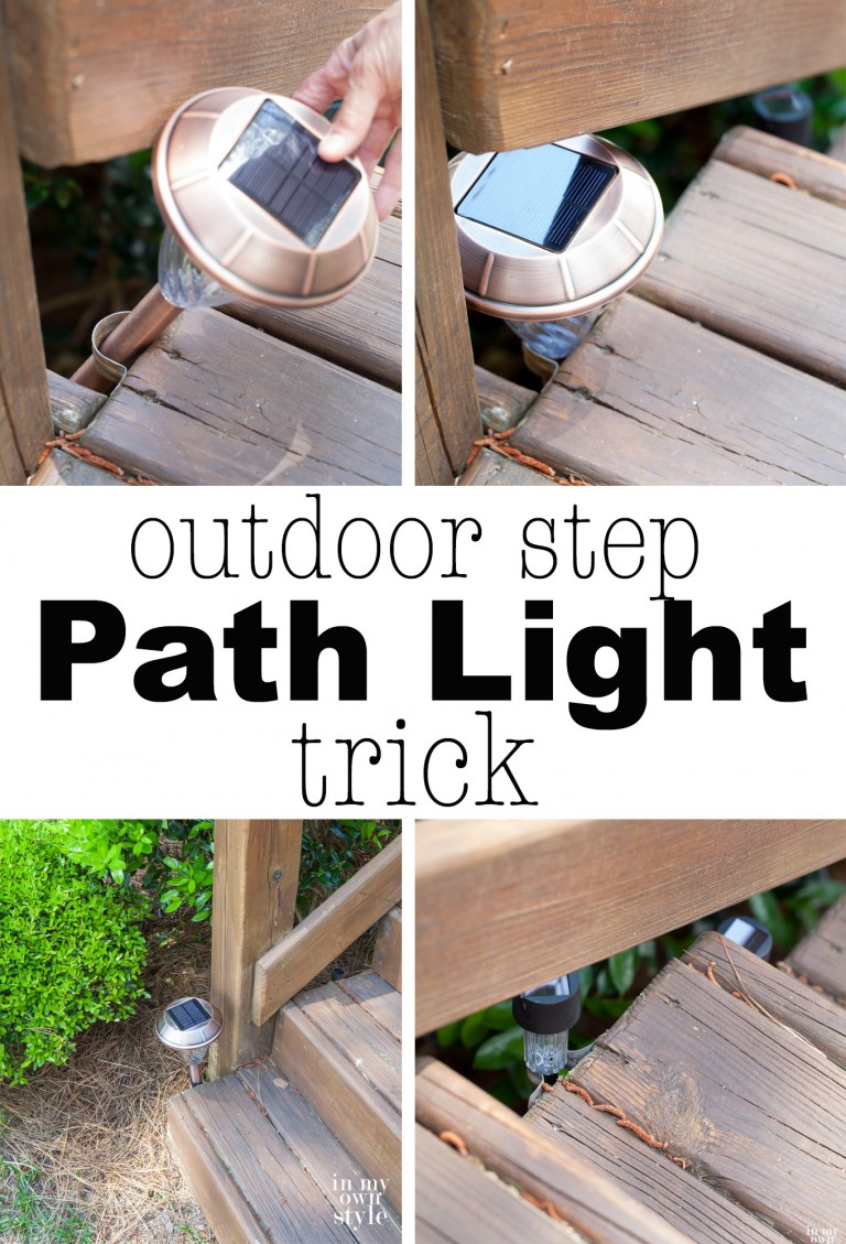 Outdoor Deck Step Lighting Trick