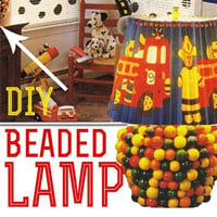 How to Make a Beaded Lamp and Wallpaper Shade