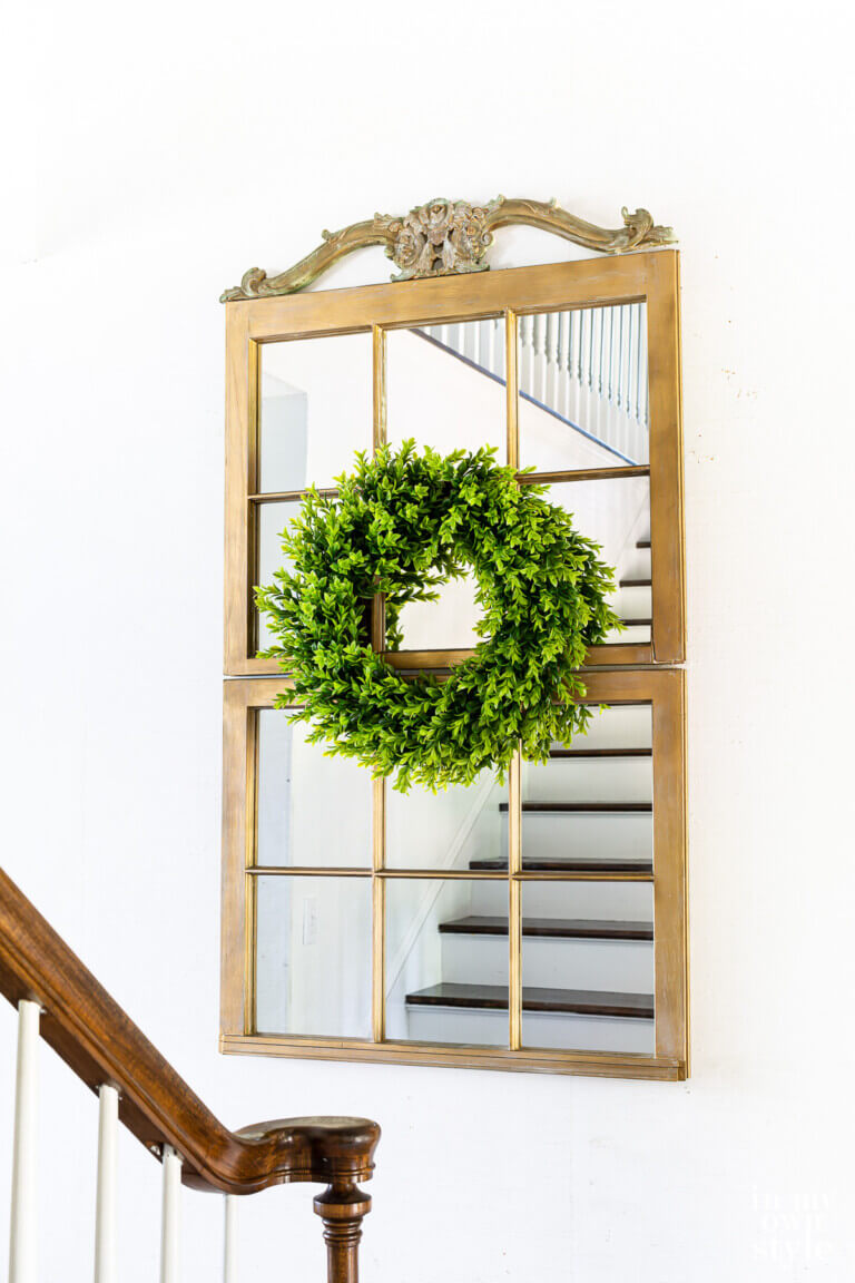 How to Make a Large Wall Mirror By Repurposing Old Window Frames