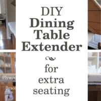 How to make a wood top to make a dining table larger when you need a bigger table.