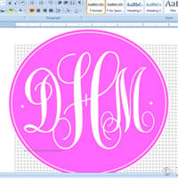 How To Create a Monogram Using Microsoft Word