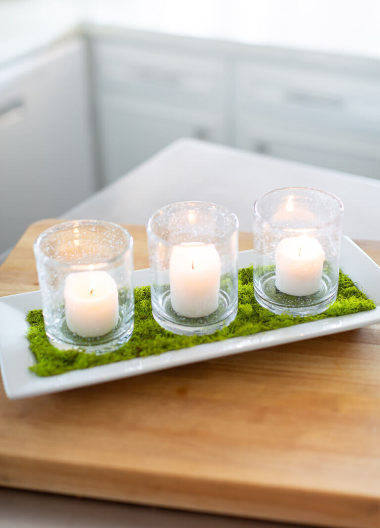 Spring Candle Tray DIY