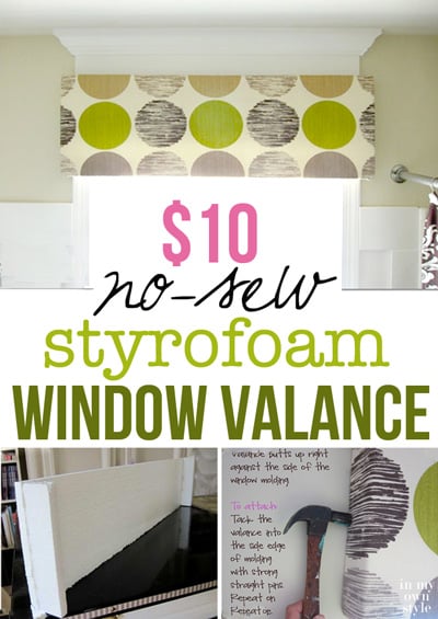 Quick and Easy No Sew Box Style Window Valance