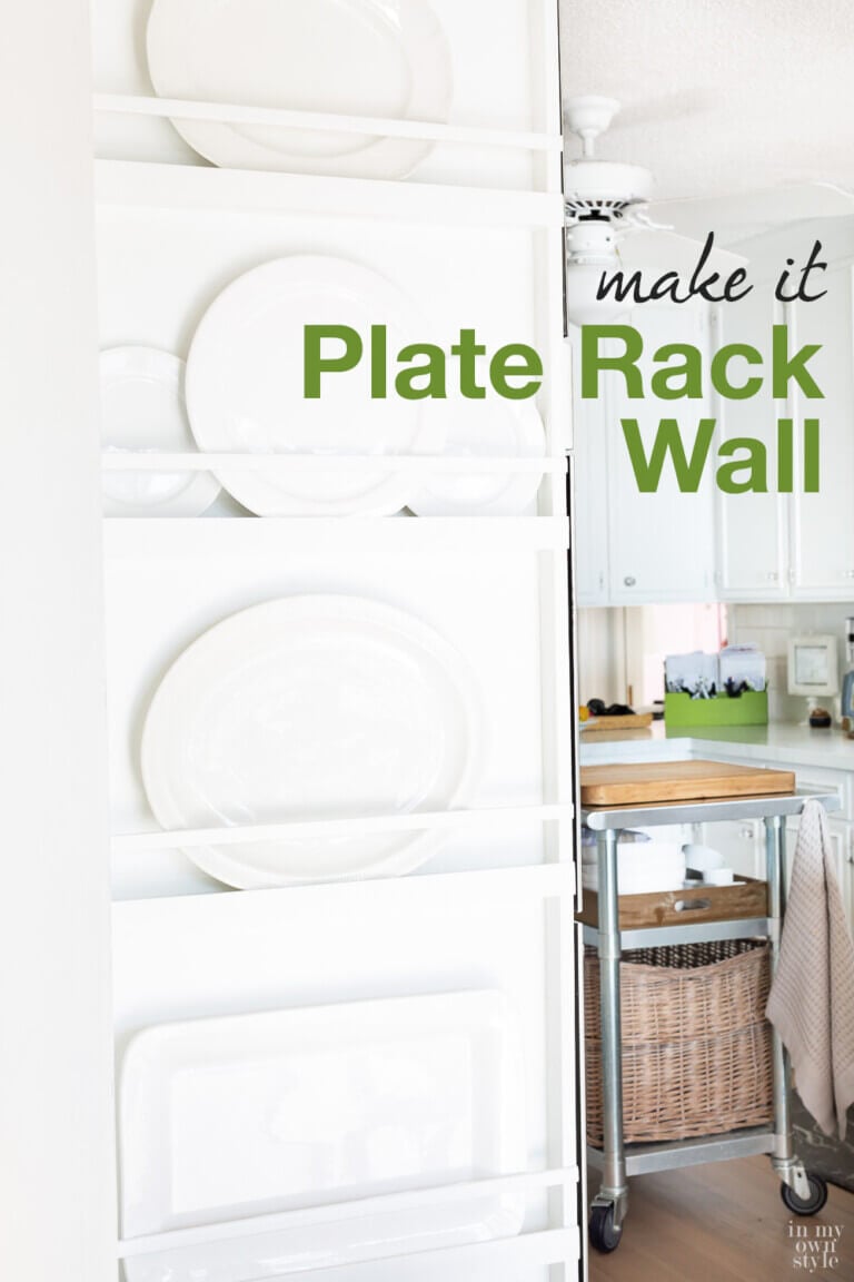 How to Make a Floor to Ceiling Plate Rack on a Wall