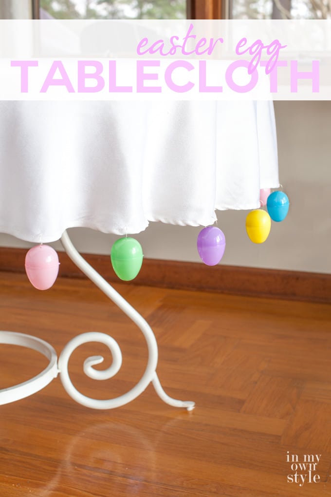 Easter Egg Trimmed Tablecloth