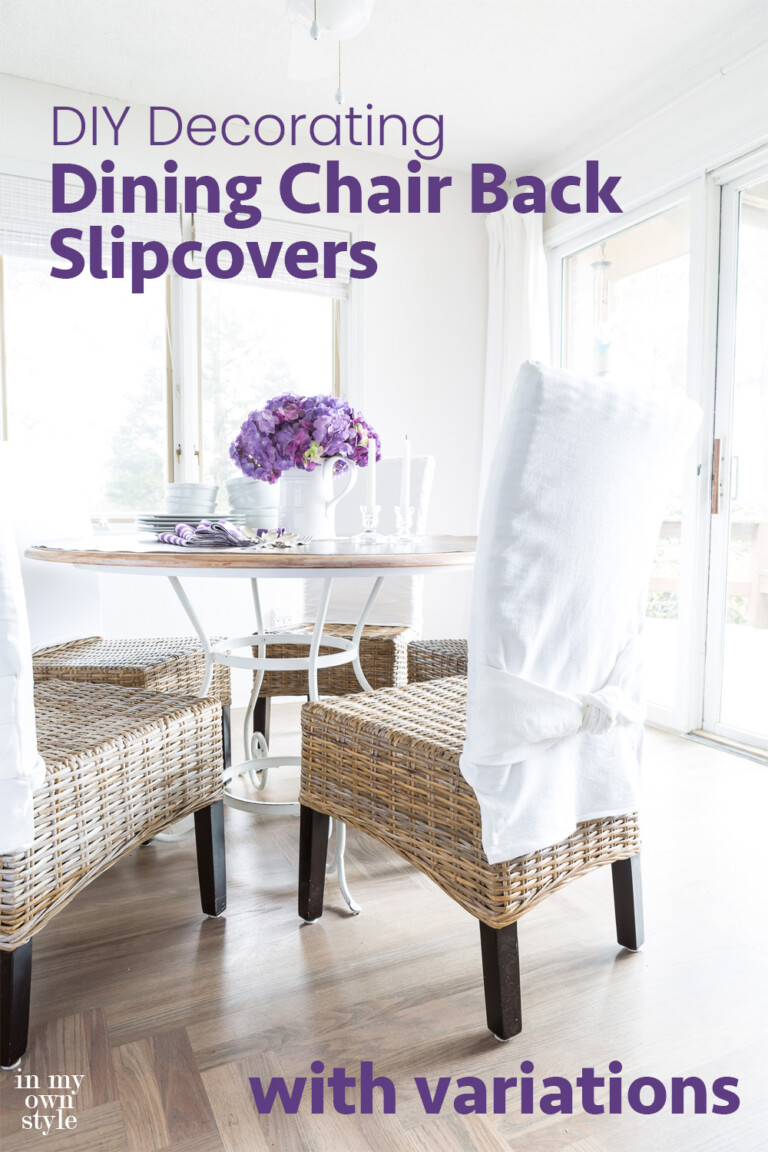 How to Make Simple Slipcovers for Dining Room Chairs