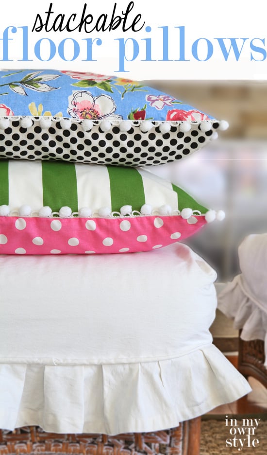 How to Make Stackable Floor Pillows