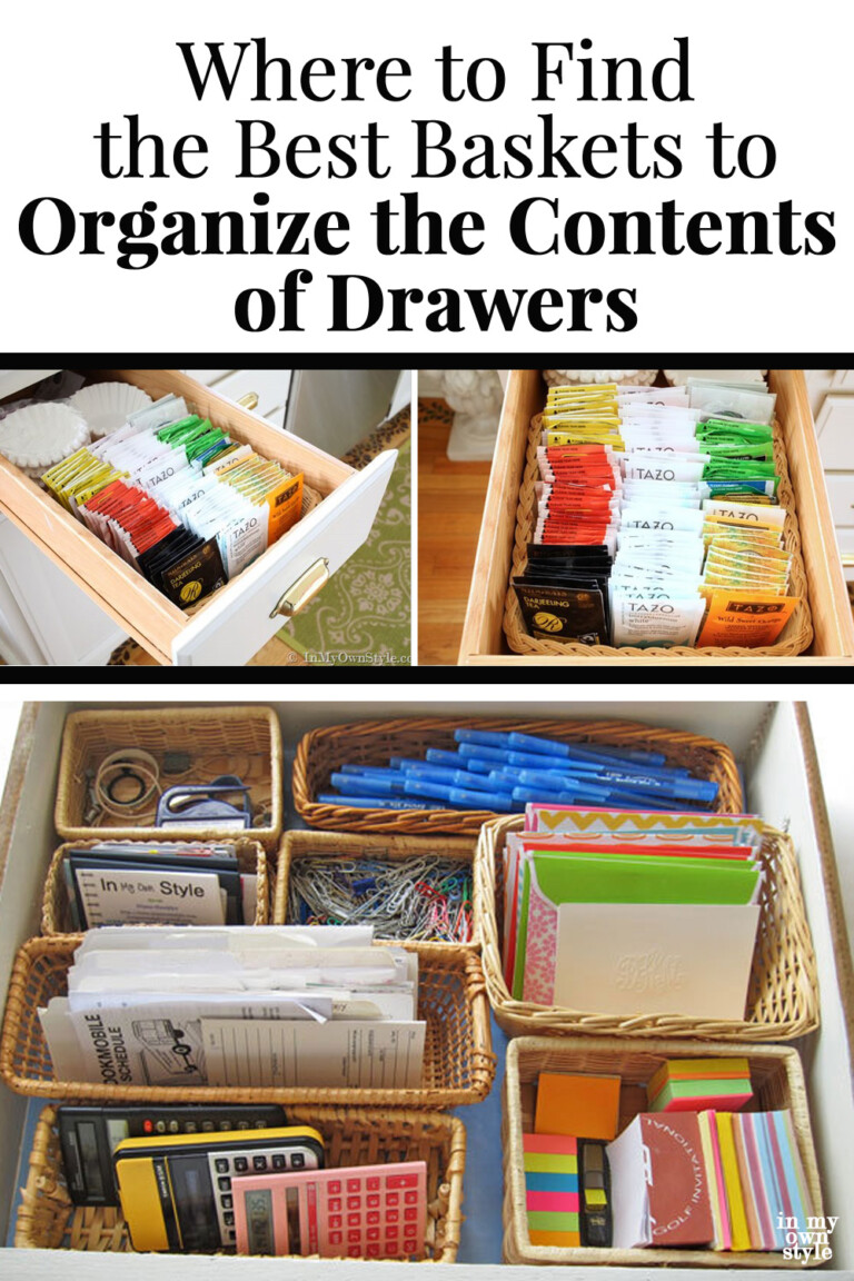 Organizing Drawers and More With Baskets