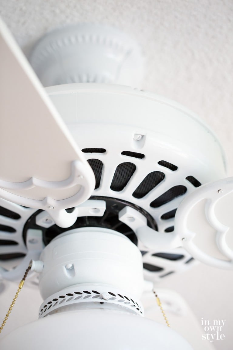 How to Paint a Ceiling Fan Without Taking It Down