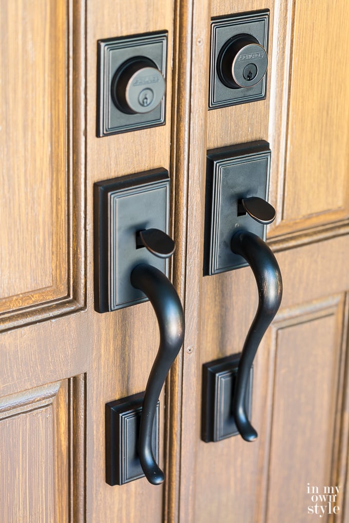 Faux Woodgrain Finish on My Front Doors