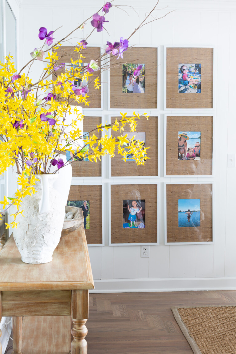 DIY Picture Frame Mats Using Wallpaper