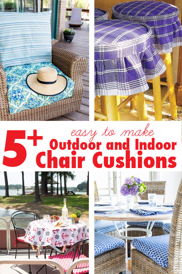 Easy Ways to Make Indoor and Outdoor Chair Cushion Covers