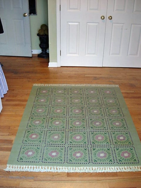 How To Stencil a Rug on a Floor