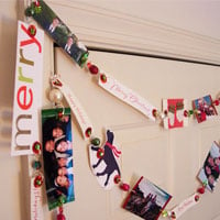 Recycled Christmas card ideas Christmas Garland