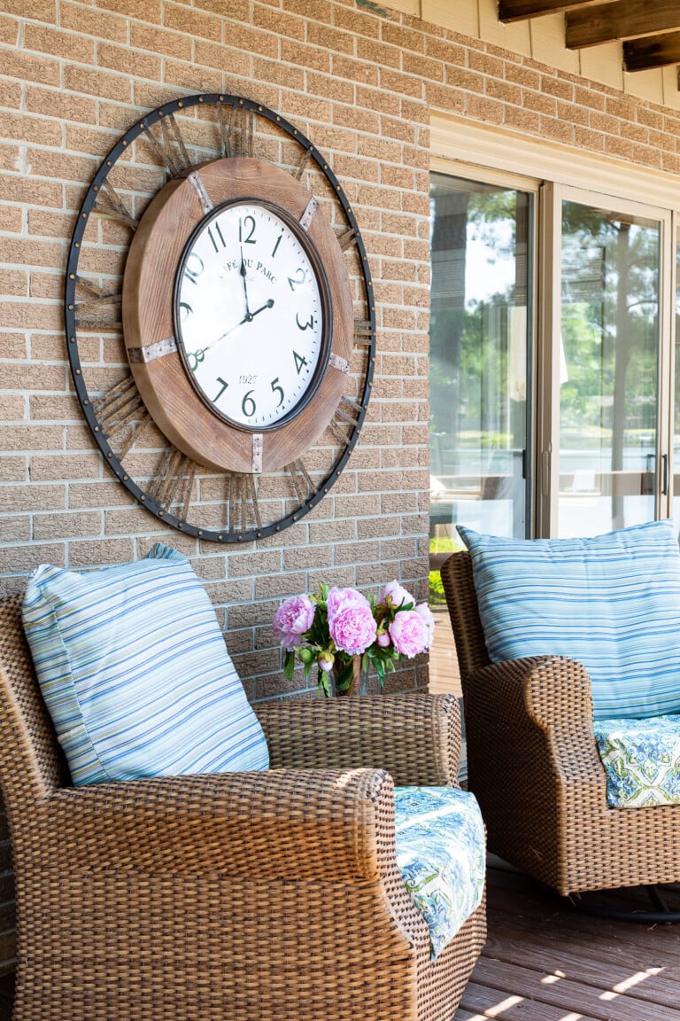 Large Outdoor Wall Clocks for Decks, Porches and Patios