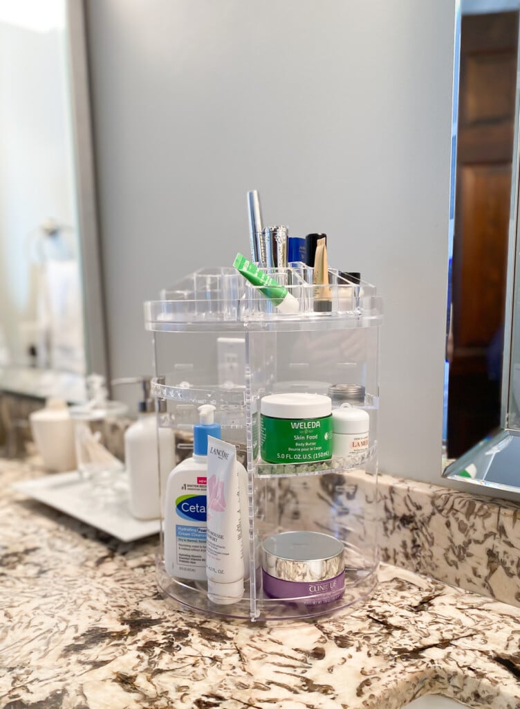 bathroom skincare organizer