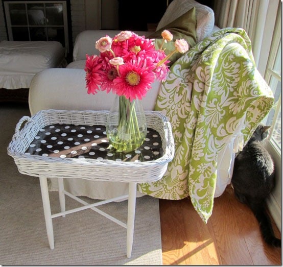 Thrift Store Decorating – Side Table