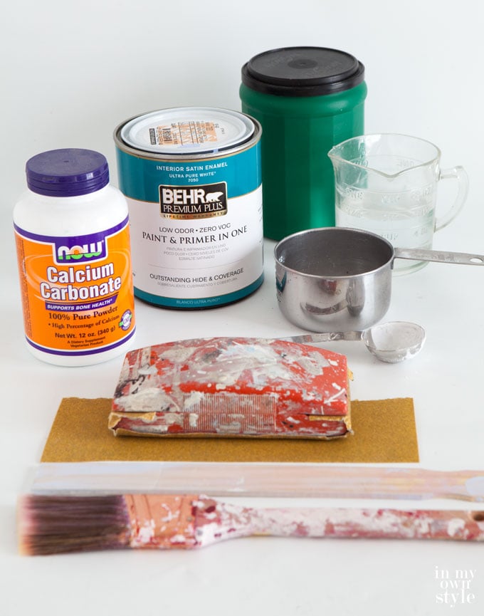 Supplies needed when making the best diy chalk paint recipes