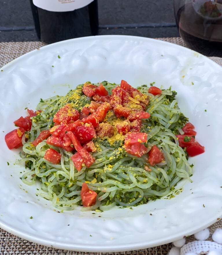 Miracle Noodle Spaghetti Kale Pesto